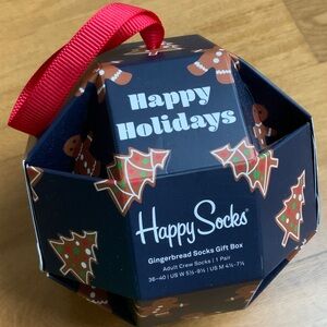 Happy Socks 1-Pack Gingerbread Cookies Socks Gift Set Gingerbread socks